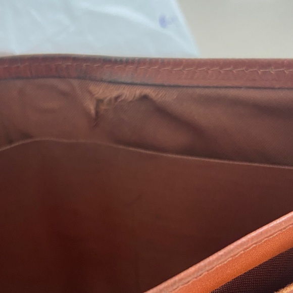 Brown Leather Wallet VINTAGE Dooney and bourse - Picture 5 of 16